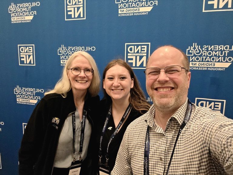 Seth, Hannah, and Dawn Quelle at the NF conference