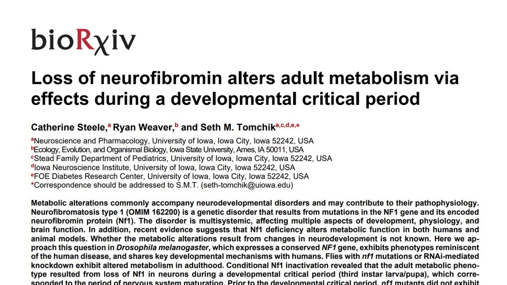 Screen shot of Steele et al bioRxiv preprint pdf