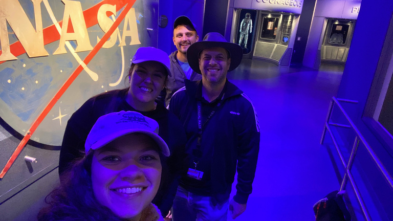 Lab members at Kennedy Space Center
